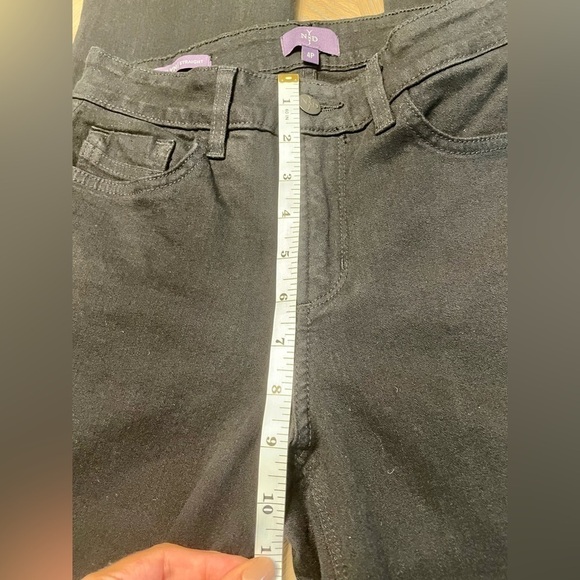 NWT NYDJ Marilyn Straight Leg Washed Black Jeans petite - Picture 10 of 12